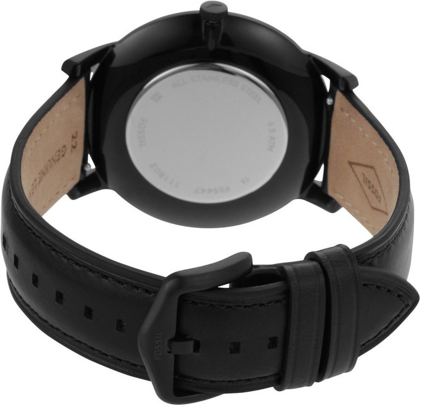 Fossil black minimalist online watch