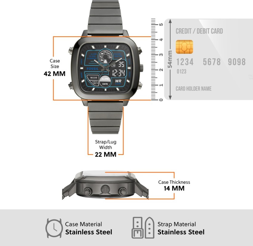 FOSSIL Retro Anadigital Retro Anadigital Analog-Digital Watch