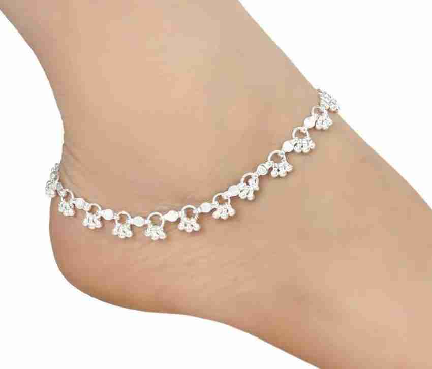 Lightweight silver payal online