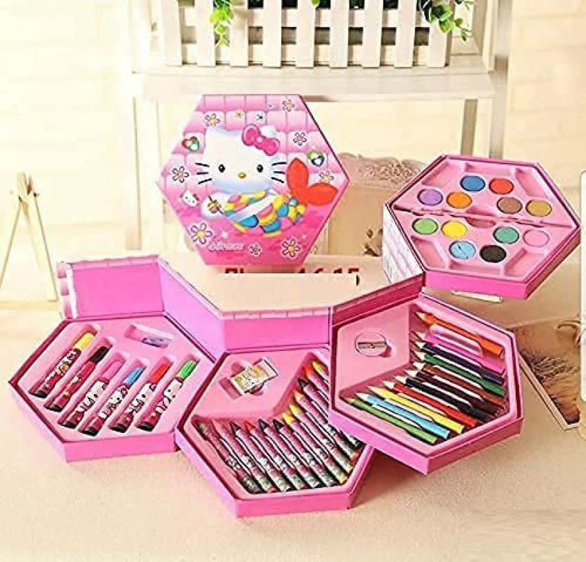 Drawing Set for Kids 46 Pcs Art Set with Color Box