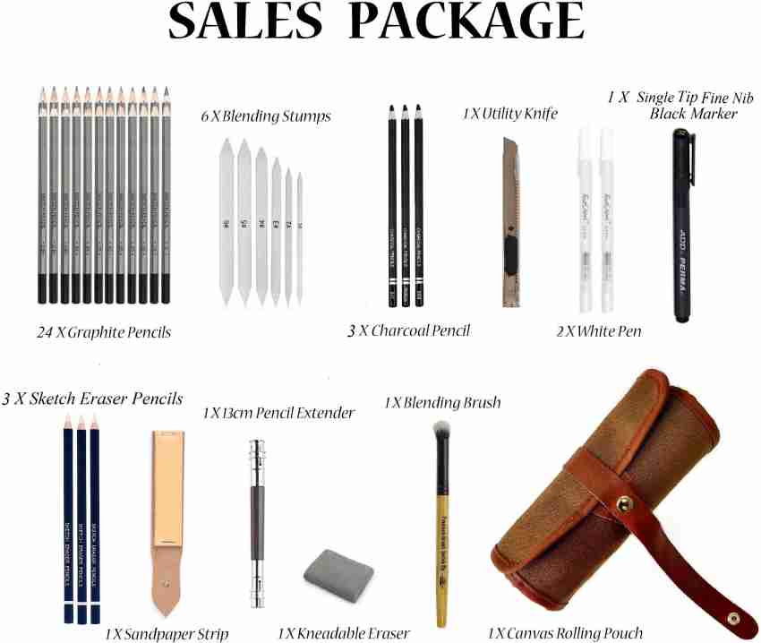 Professional Art kit 45 Piece Drawing and Sketching Art Set