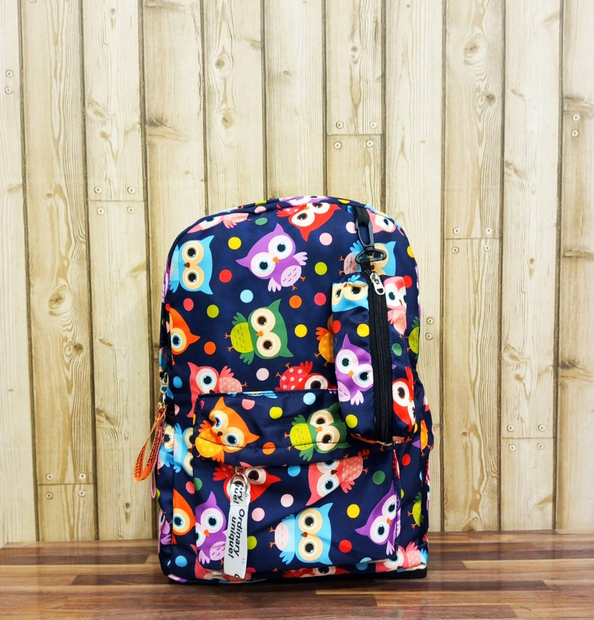 Priceless Deals Owl Printed Backpack Trendy College Bags School Bags for Girls 16 L Backpack Dark Blue Multicolor Price in India Flipkart