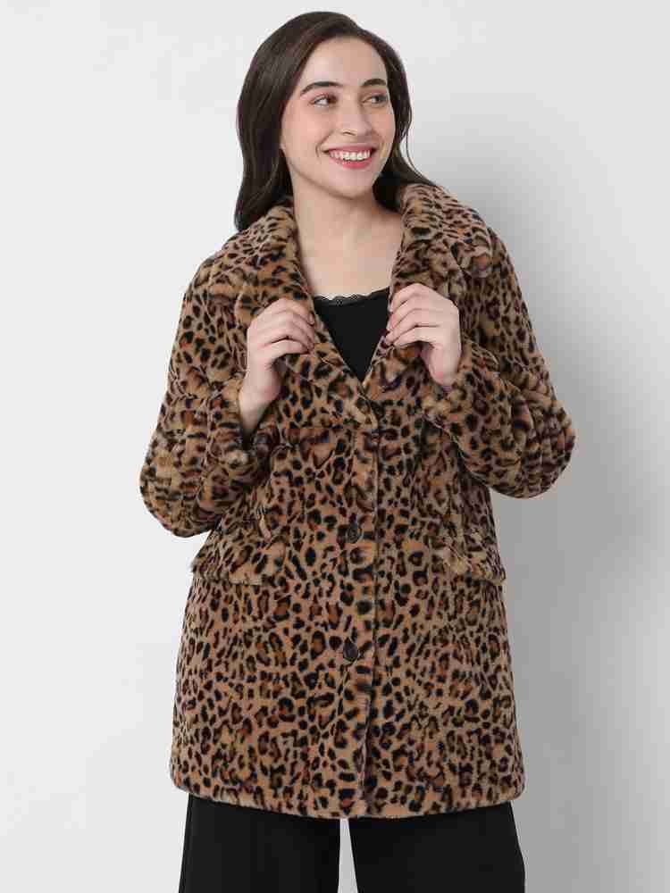 Leopard print sale coat size 20