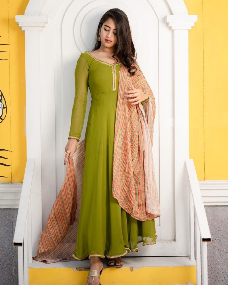 Flipkart on sale anarkali gown