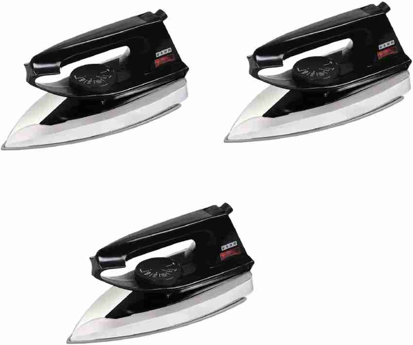 USHA EI 2801 pack of 3 750 W Dry Iron Price in India Buy USHA EI 2801 pack of 3 750 W Dry Iron Online at Flipkart