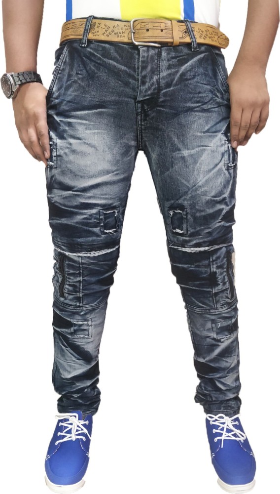 Track hot sale denim mens