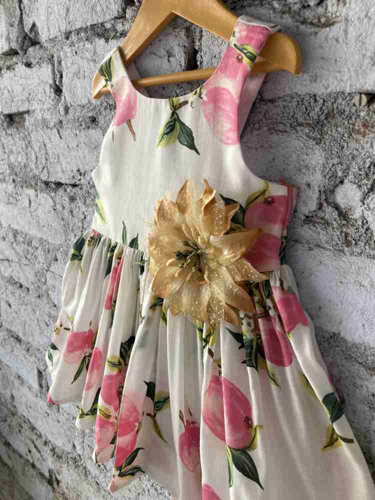 Baby girl white top casual dress