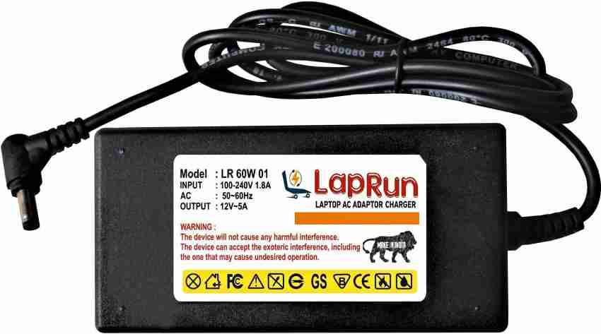 LAPRUN Power Supply Adapter for LED Strip Lights of 12v 5a Watts