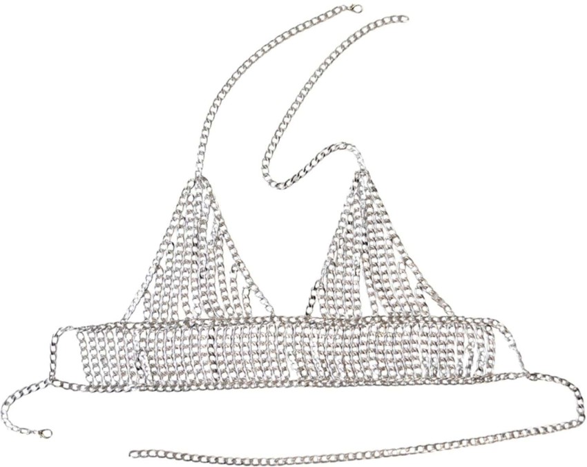 FEMNMAS Rhinestone Bra Body Chain Alloy Chain Price in India - Buy FEMNMAS Rhinestone  Bra Body Chain Alloy Chain Online at Best Prices in India