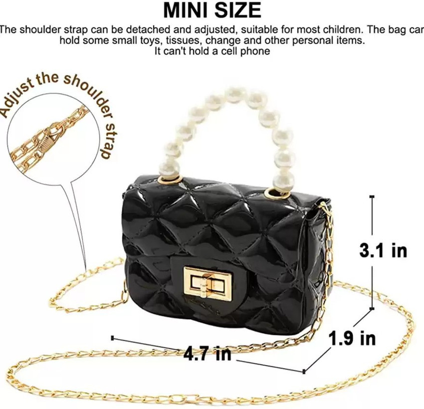 BATCAT White Clutch Mini Sling Bag Fashion Girls Jelly Bags Candy Small Kids Purse Waterproof White Price in India Flipkart