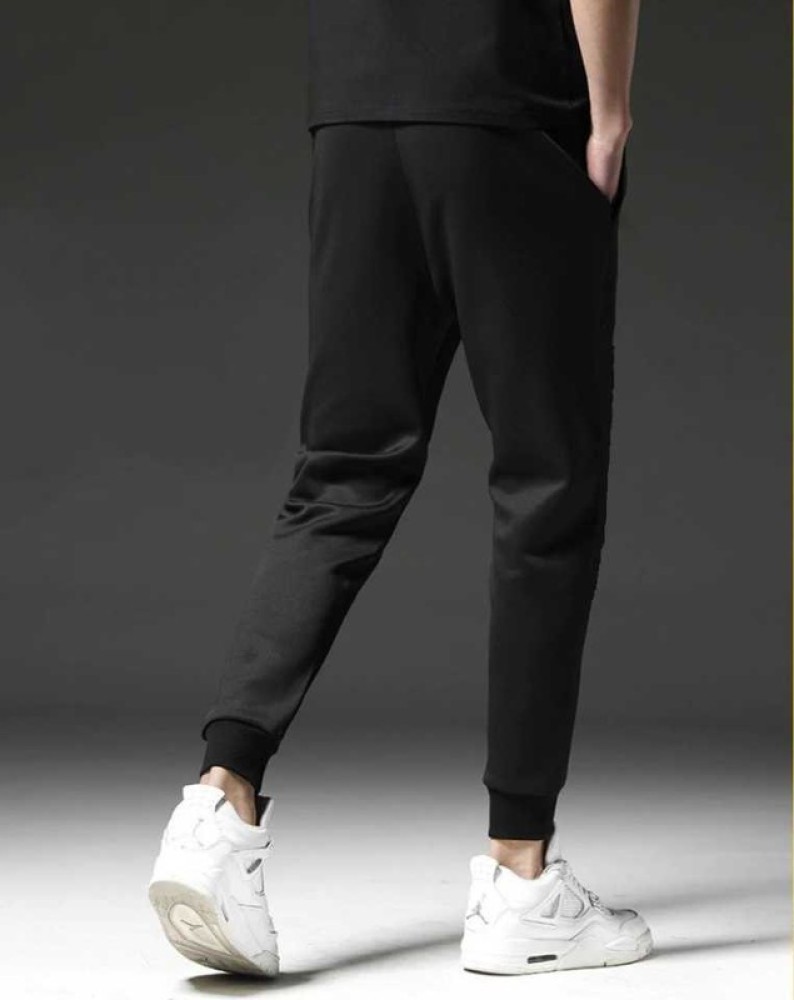 AE Fashion Striped Men Black Track Pants - Buy AE Fashion Striped