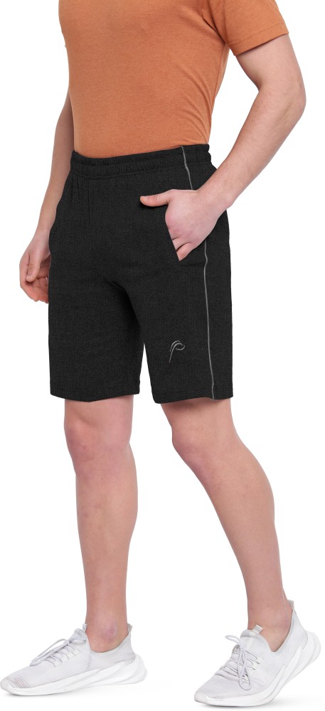 FABSTIEVE Solid Men Black Sports Shorts - Buy FABSTIEVE Solid Men Black  Sports Shorts Online at Best Prices in India