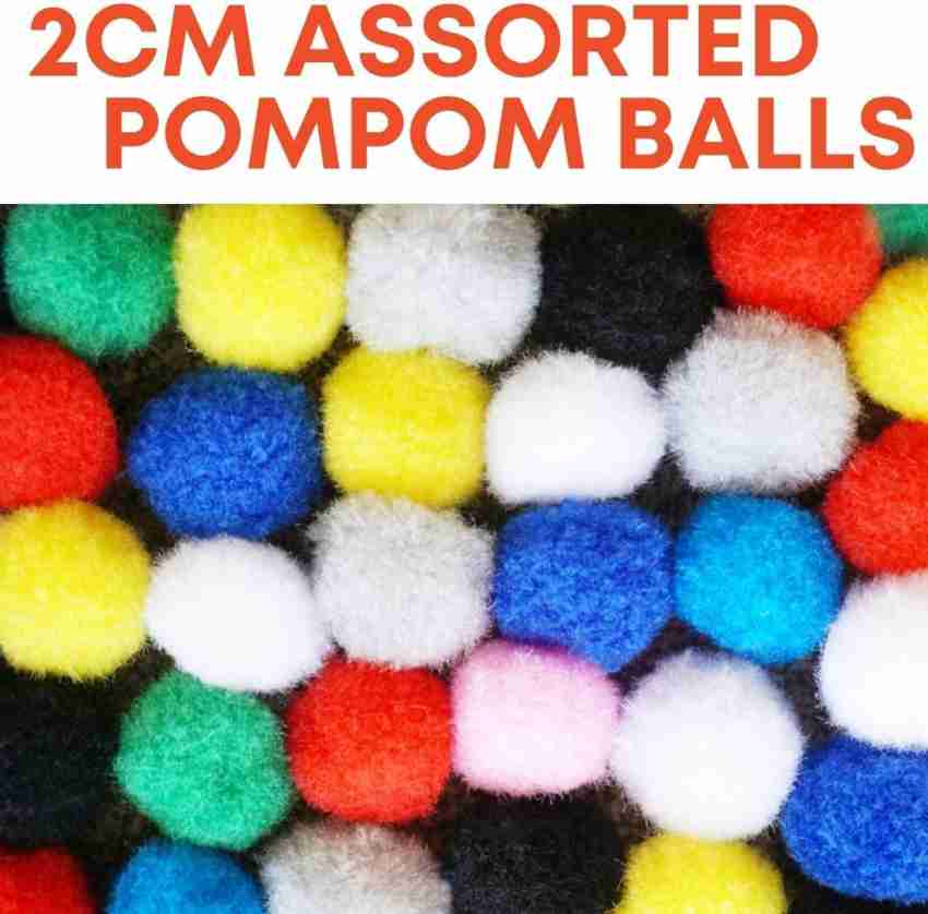 Vardhman Pom Pom Wool Balls : Color Royal Blue : Pack of 230, 28 mm dai,  Used for Art & Craft, Dresses, Room Decoration, Jewellery Making etc - Pom  Pom Wool Balls 