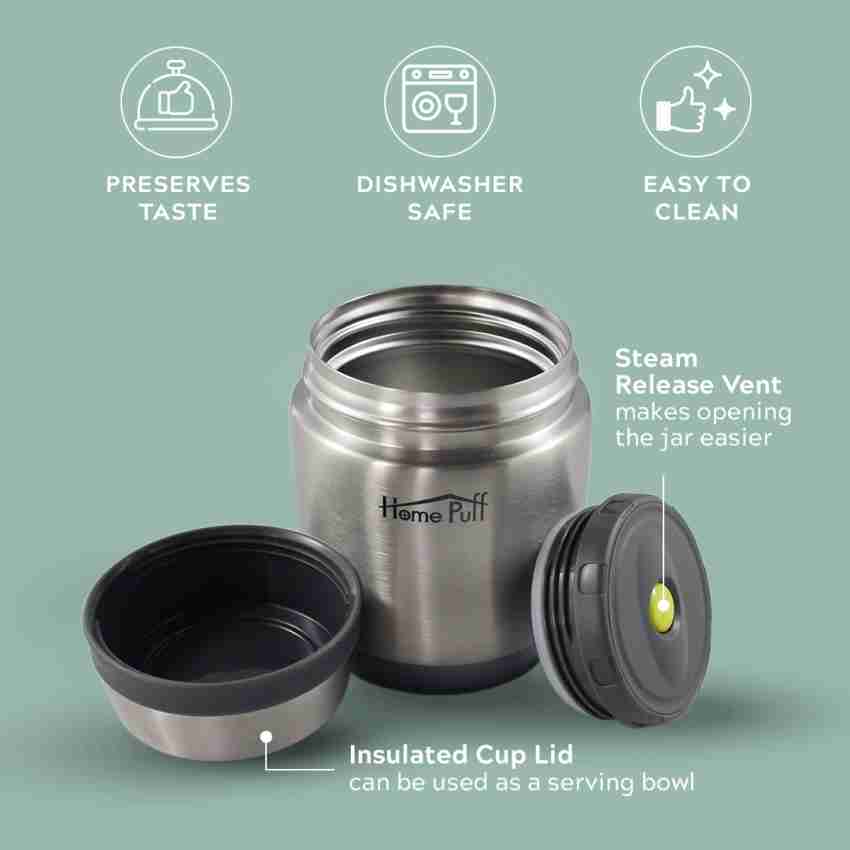 Home Puff Vacuum Insulated Stainless Steel Food Jar, Containers & Flask -  480 mL