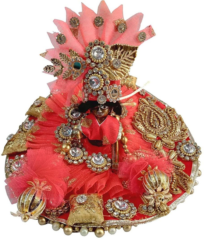 Krishna s World 4NO 8 inch Laddu Gopal ji Krishna ji Designer Dress with Artificial Leaf Dress Price in India Buy Krishna s World 4NO 8 inch Laddu Gopal ji Krishna ji Designer Dress with Artificial Le...