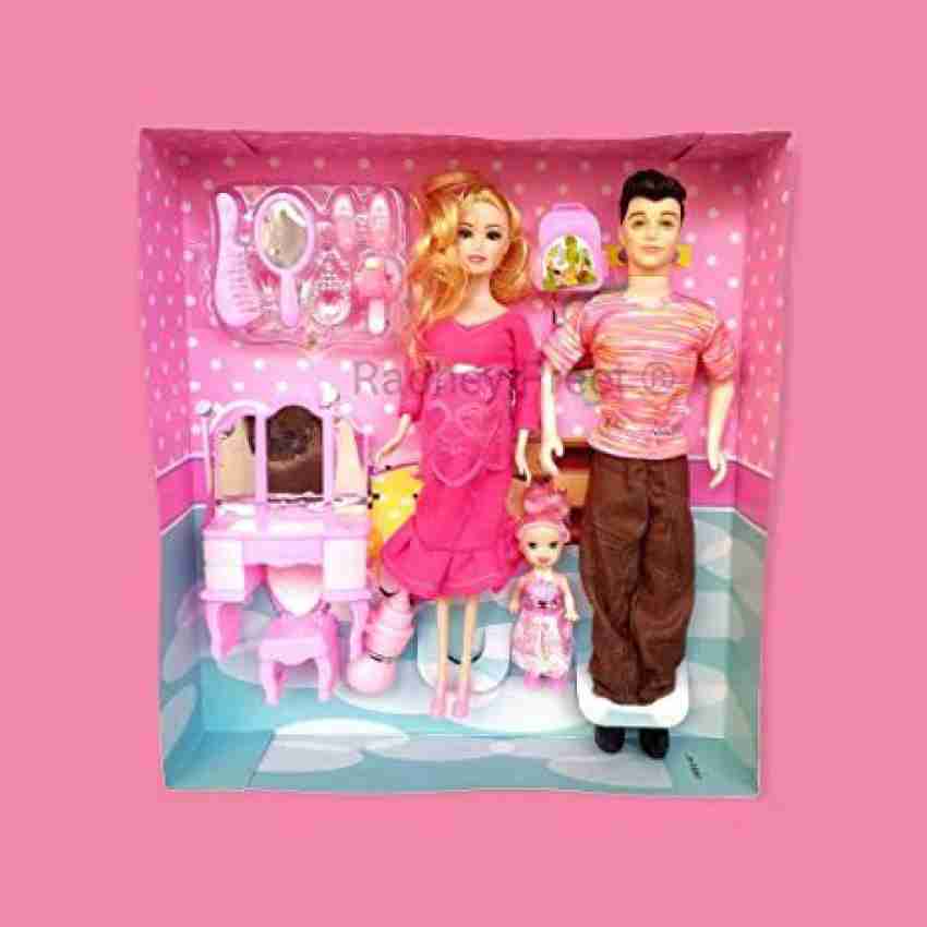 Radhey Preet The Family Travel Doll Set, Set of 4 Dolls, Color of Dress May  Vary at Rs 750/piece, Fashion Dolls in Surat