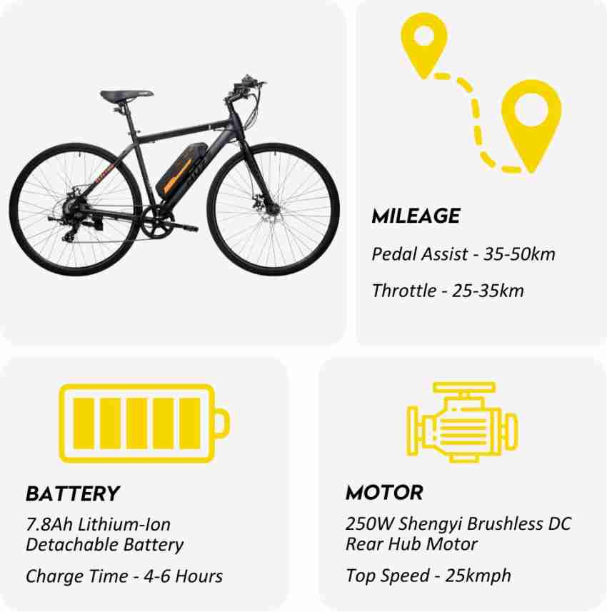 Nuze S1 28 inches 7 Gear Lithium ion Li ion Electric Cycle