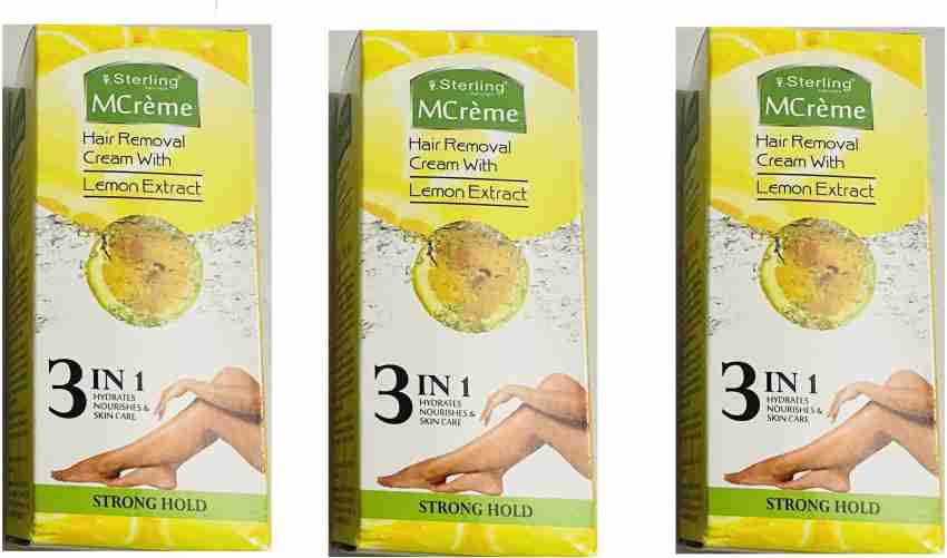 Sterling MCreme LEMON Hair Removal Cream 60g X 3 Cream Price