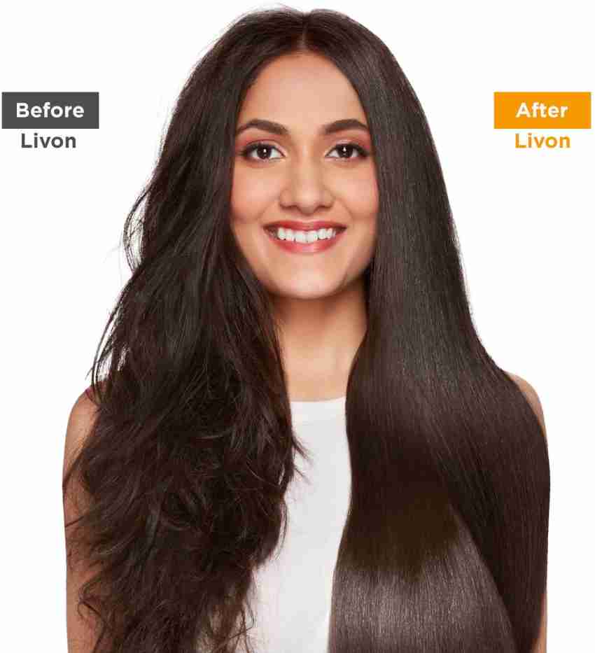 Can i use clearance livon before hair straightening