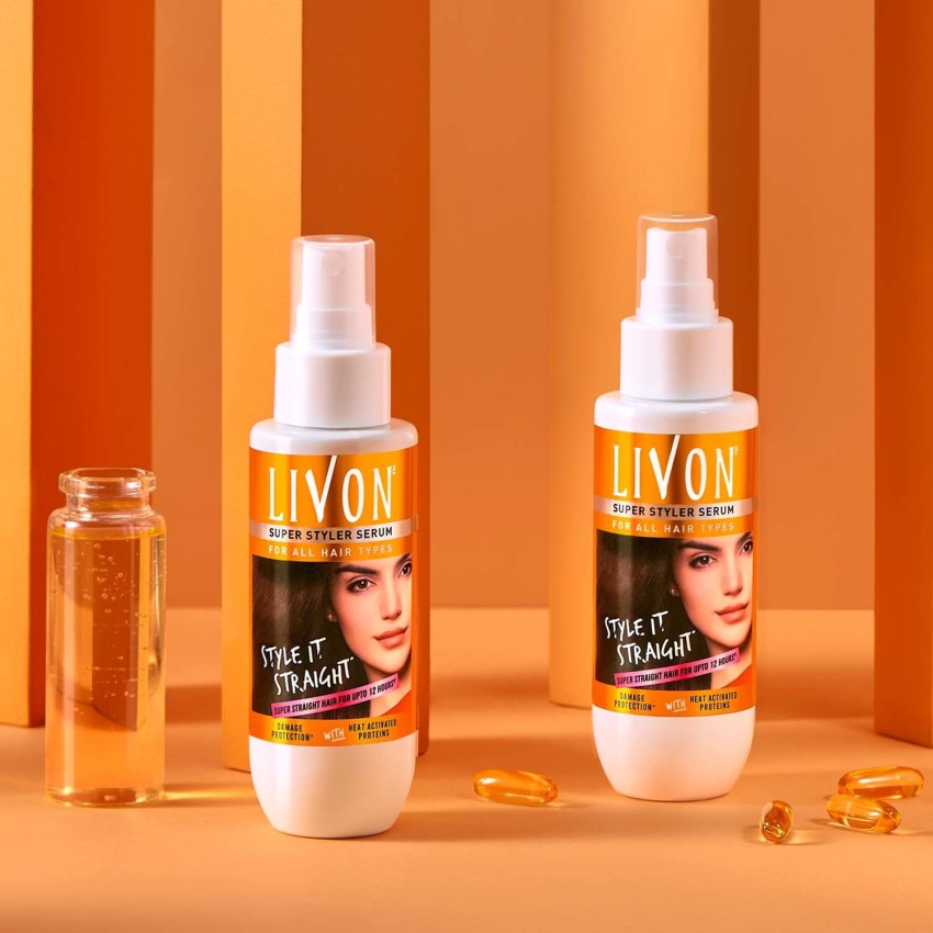 LIVON Super Styler Hair Serum for Women Men for Hair Straightening 5x less breakage Price in India Buy LIVON Super Styler Hair Serum for Women Men for Hair Straightening