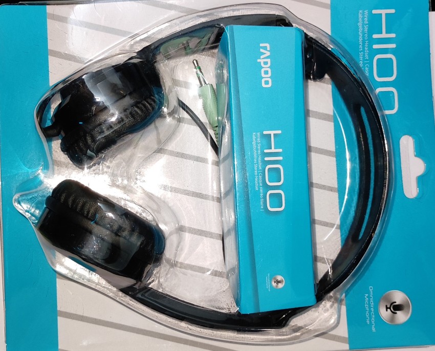 RAPOO H100 Wired Headset Price in India Buy RAPOO H100 Wired