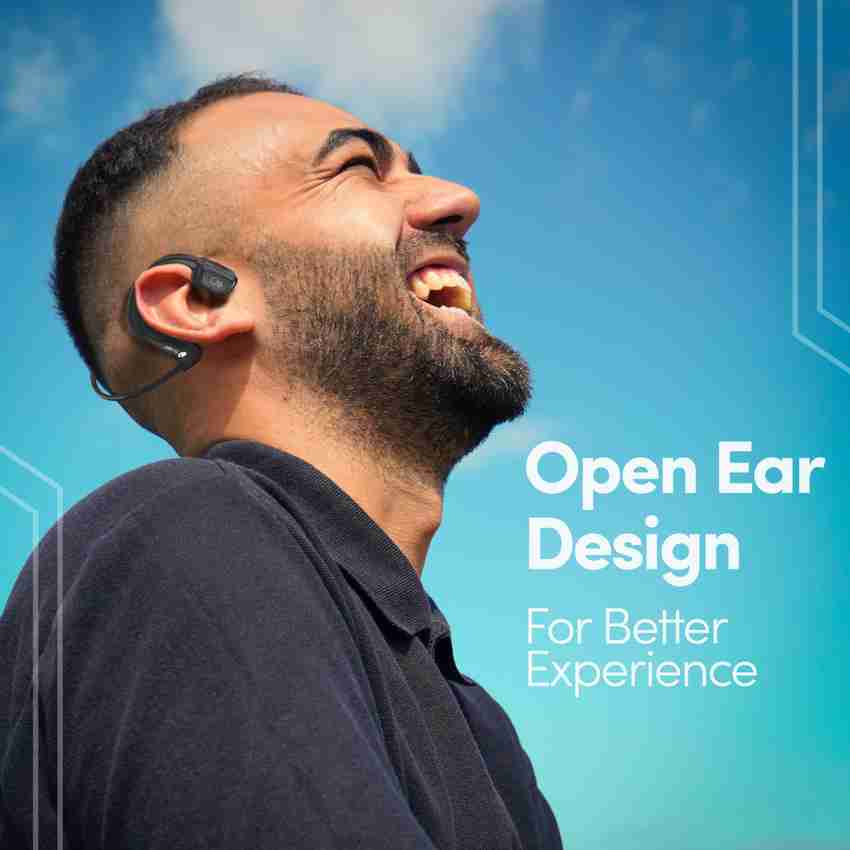 Turet Open Ear Wireless Bone Conduction Earphone with 8 Hrs