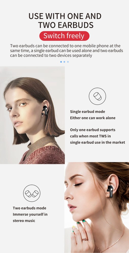 Wireless earbuds use online one at a time