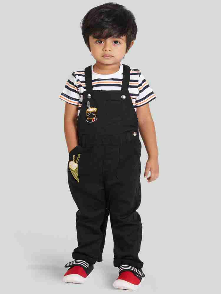 Boys clearance black dungarees