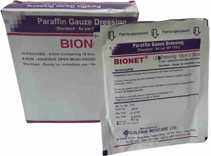 Paraffin sales gauze dressing