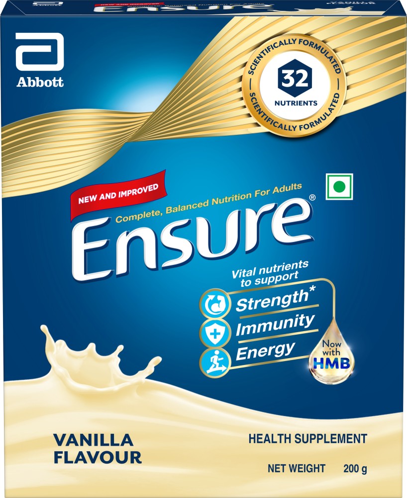 ENSURE Complete Balanced Nutrition Health Drink Vanilla Price in India -  Buy ENSURE Complete Balanced Nutrition Health Drink Vanilla online at