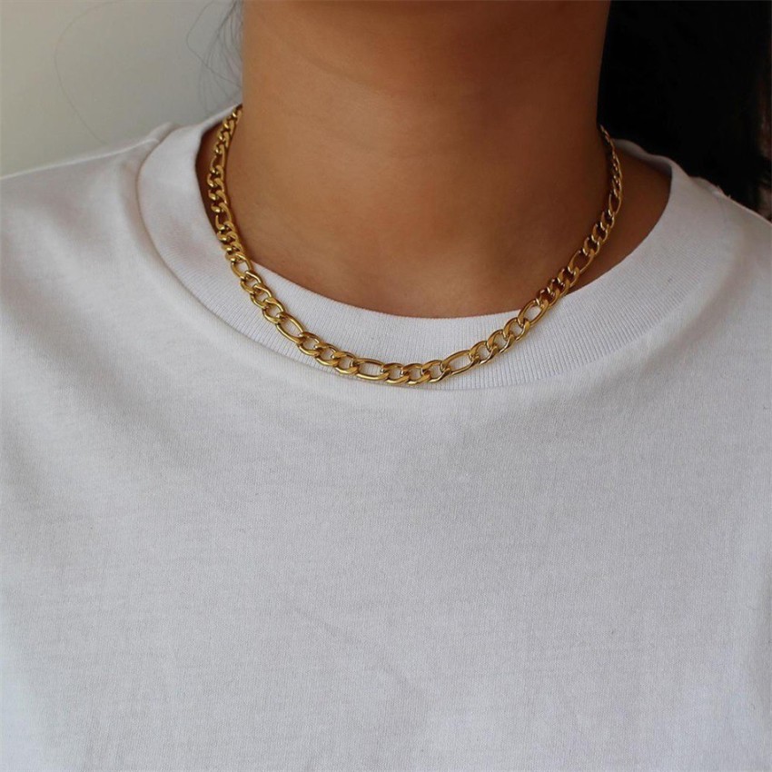 Figaro & Rope Chain Necklace Set