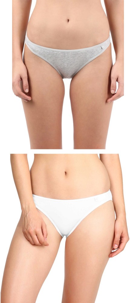 JOCKEY Women Bikini Grey, White Panty - Buy JOCKEY Women Bikini Grey, White  Panty Online at Best Prices in India