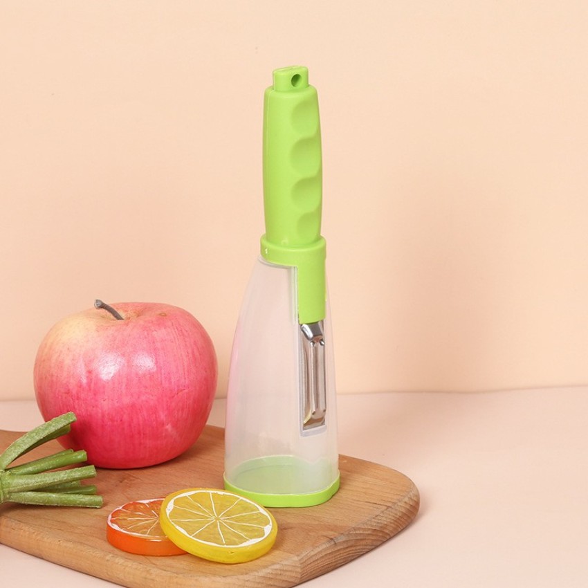 1pc Vegetable Peeler With Container