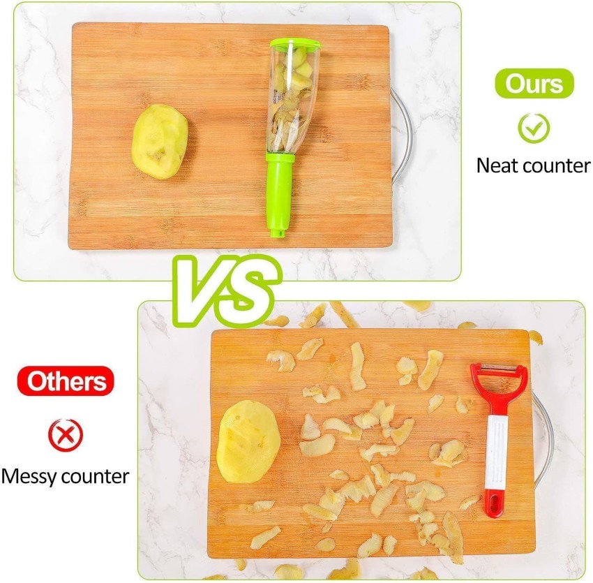 ActrovaX Slicer julienne Peeler Hand ginger potato peeler with container  Straight Peeler Price in India - Buy ActrovaX Slicer julienne Peeler Hand  ginger potato peeler with container Straight Peeler online at