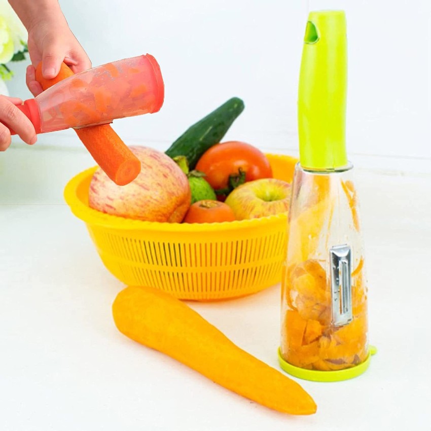 ActrovaX Slicer julienne Peeler Hand ginger potato peeler with container  Straight Peeler Price in India - Buy ActrovaX Slicer julienne Peeler Hand  ginger potato peeler with container Straight Peeler online at