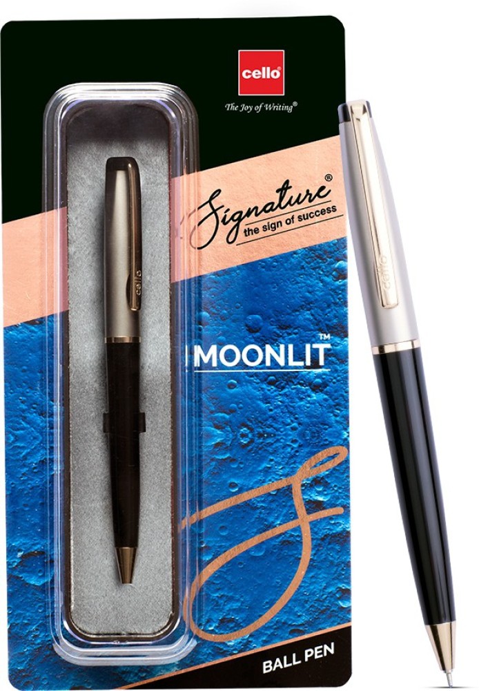 Cello Signature Carbon Blue Ball Pen Smooth Writing Gifting Pen