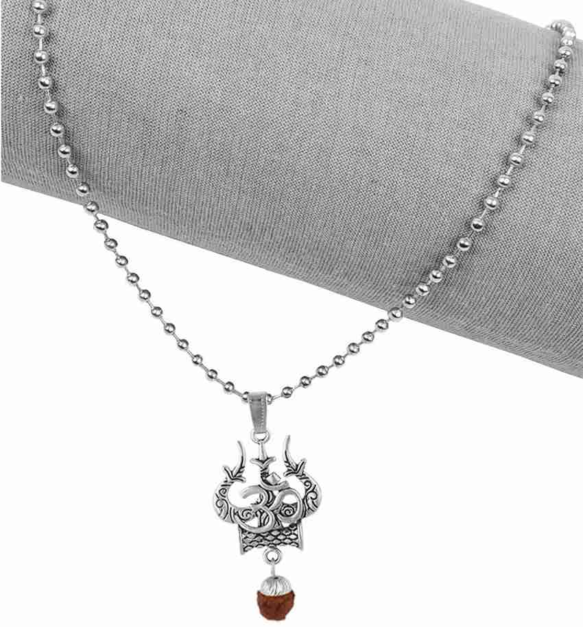 Trishul locket silver online