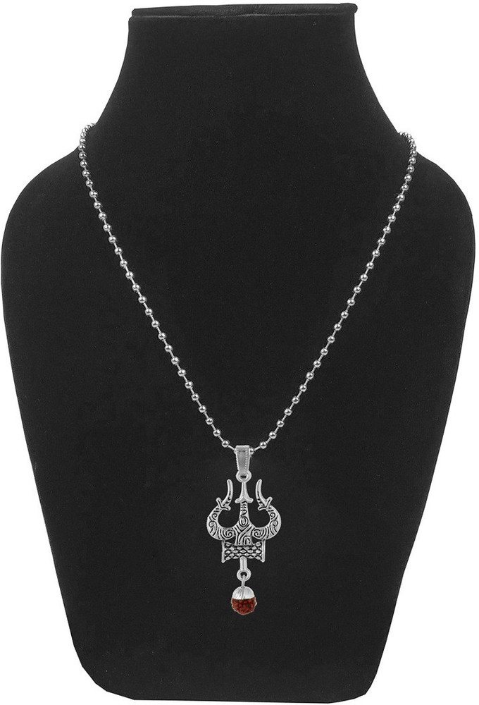 Silver rudraksha pendant store