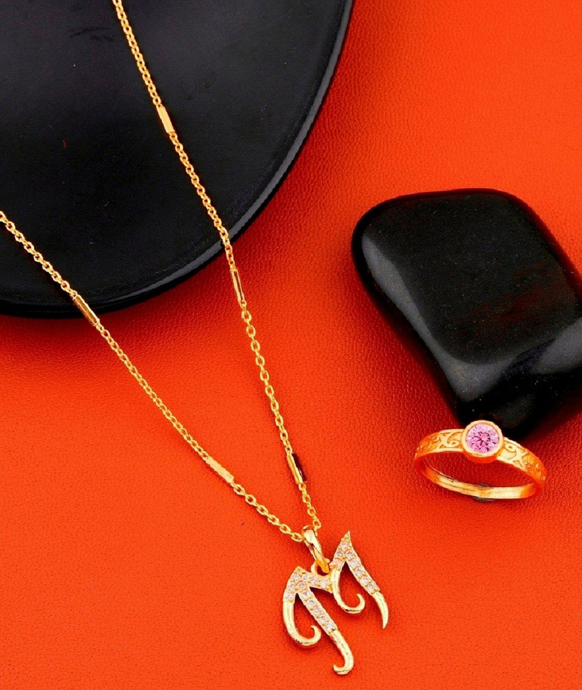 M alphabet cheap locket