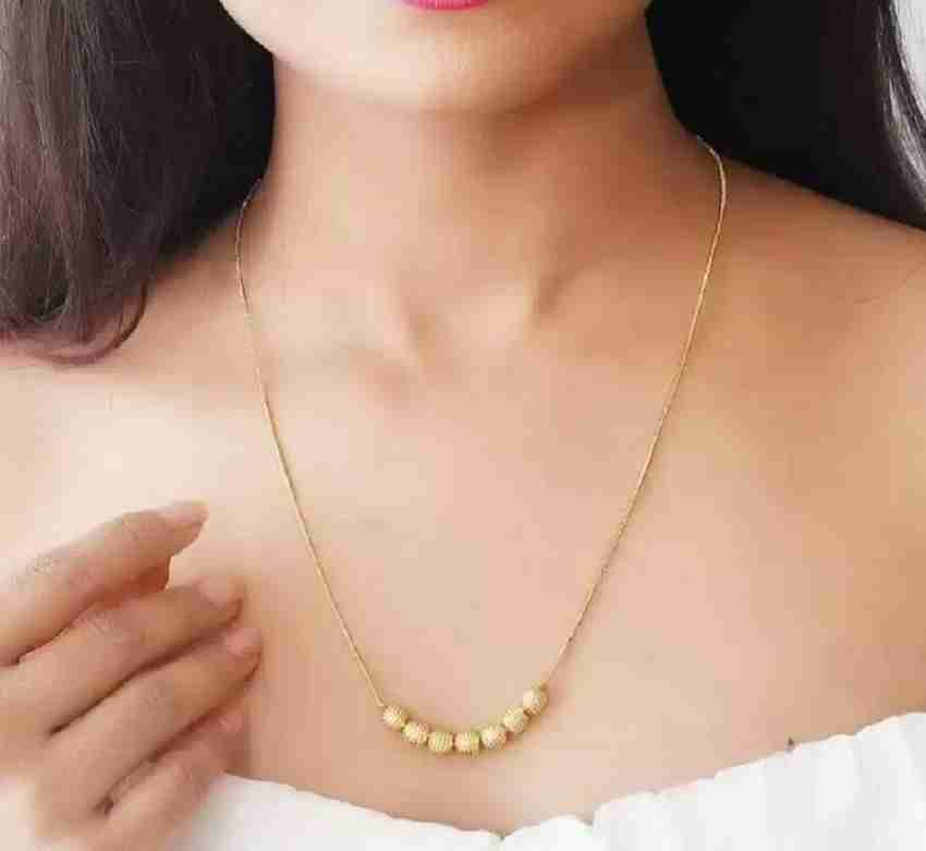 Gold moti pendant best sale
