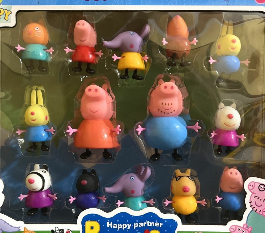 Peppa Pig, 4-Pack Figure Set, Includes Peppa Family, Baby and Toddler Toy 