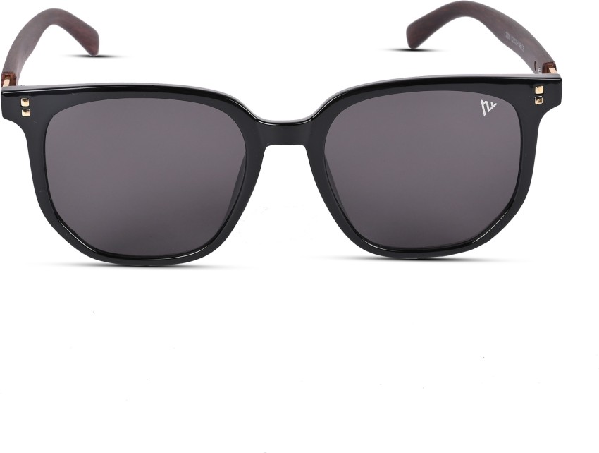 Voyage Exclusive Black Polarized Wayfarer Sunglasses for Men & Women (