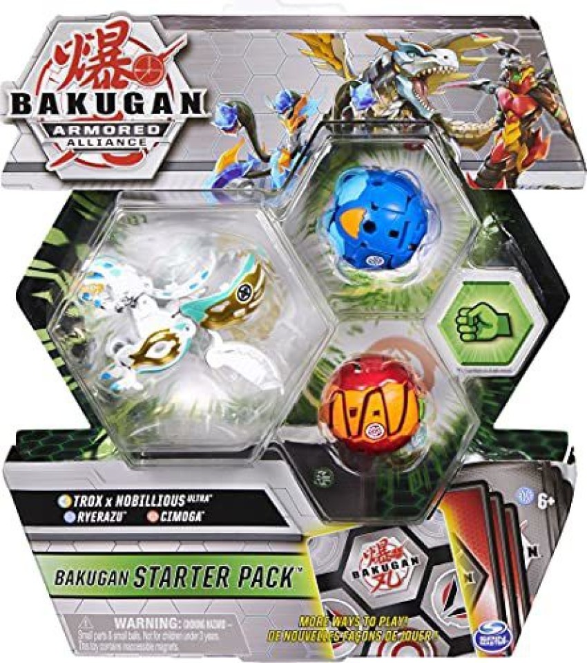 Bakugan Starter Pack 3-Pack, Fused Trox x Nobilious Ultra, Armored Alliance  Collectible - Starter Pack 3-Pack, Fused Trox x Nobilious Ultra, Armored  Alliance Collectible . Buy Action Figures toys in India. shop