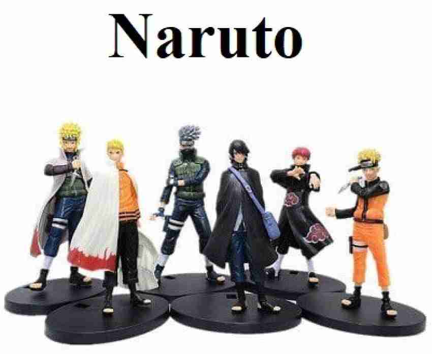 Trunkin set of 6 Big Action Figures of Naruto Kakashi Minato Sasuke Figure  18Cms - set of 6 Big Action Figures of Naruto Kakashi Minato Sasuke Figure  18Cms . Buy Naruto Kakashi