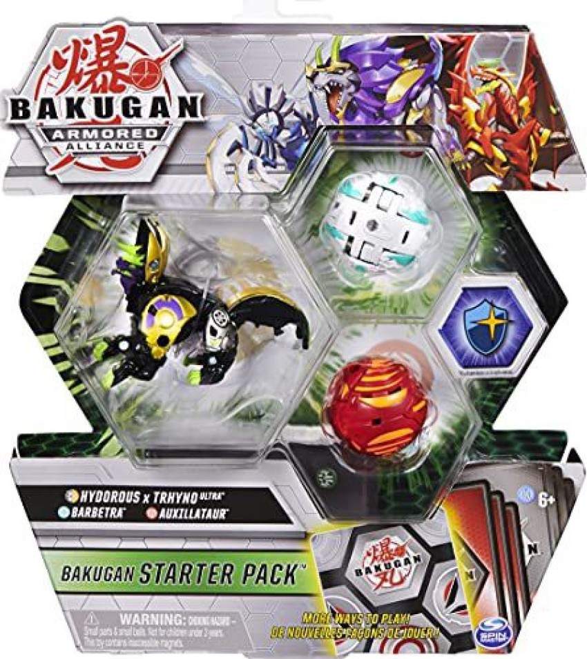 Bakugan Starter Pack 3-Pack, Fused Hydorous x Thryno Ultra, Armored  Alliance Collectible - Starter Pack 3-Pack, Fused Hydorous x Thryno Ultra,  Armored Alliance Collectible . Buy Action Figures toys in India. shop