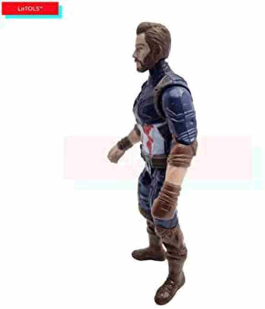 Captain America Plush Marvel Avengers Doll Stuffed Blue Superhero 24” Tall