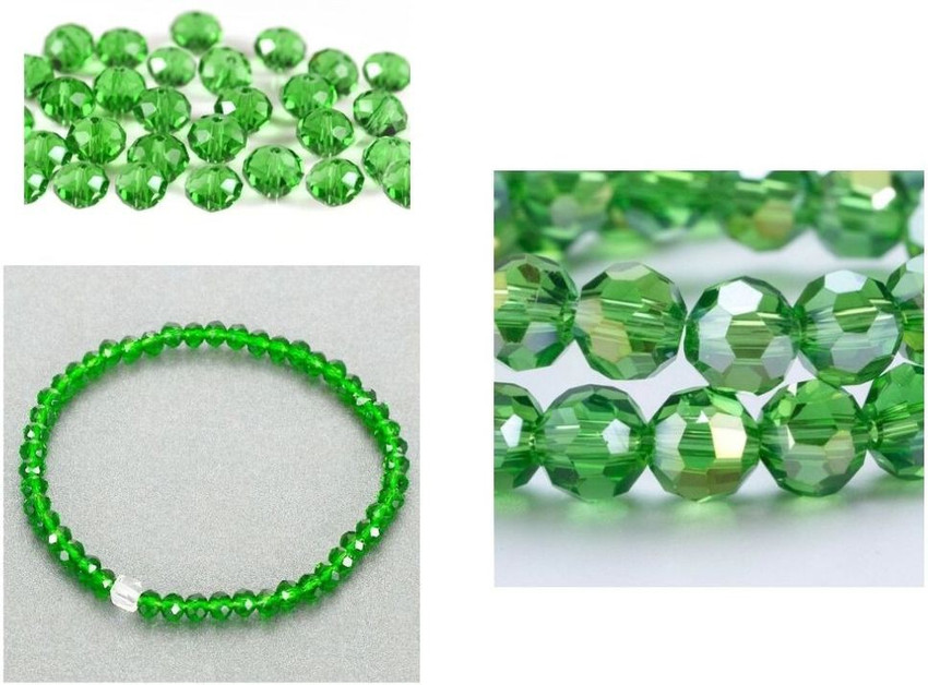 Style Craze 6MM Light Green Crystal Glass Beads For DIY Bracelet Jewelry Making 200 Pcs 6MM Light Green Crystal Glass Beads For DIY Bracelet Jewelry Making 200 Pcs shop for