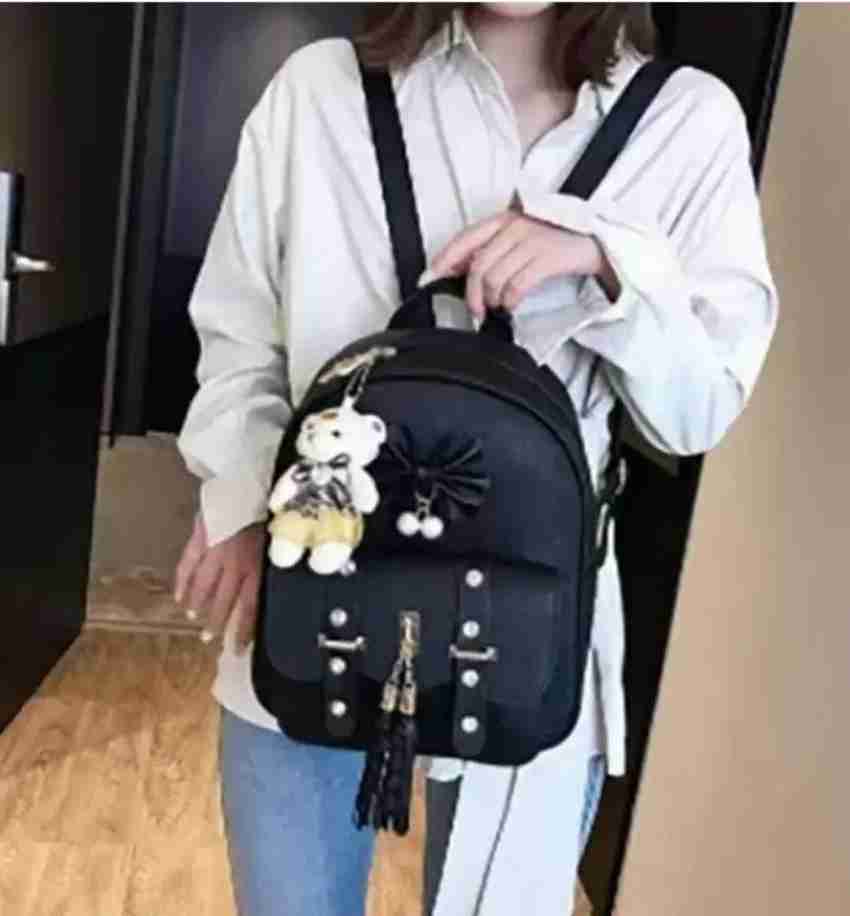 Black fancy backpack 2025