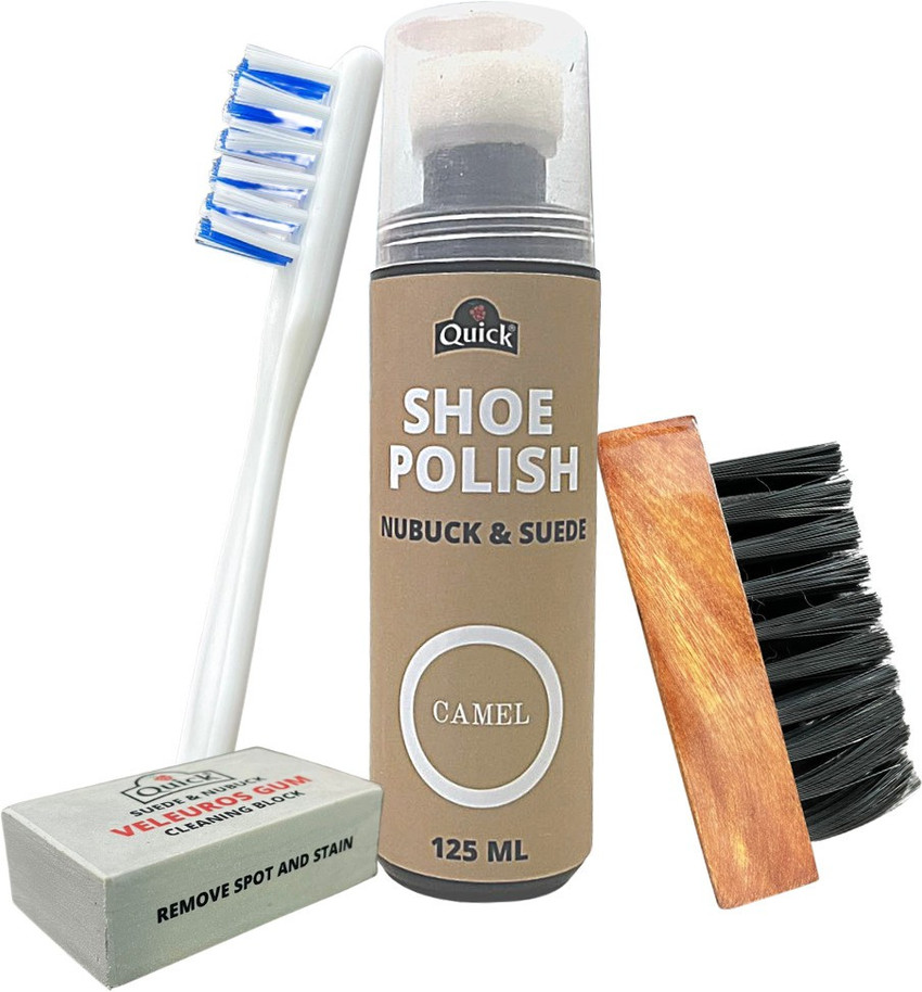 Quick Nubuck Suede Shoe Polish and Shoe Care Kit Color