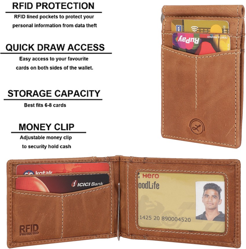 Brown Leather Money Clip Wallet - People Can't Stop Talking About US, Brown